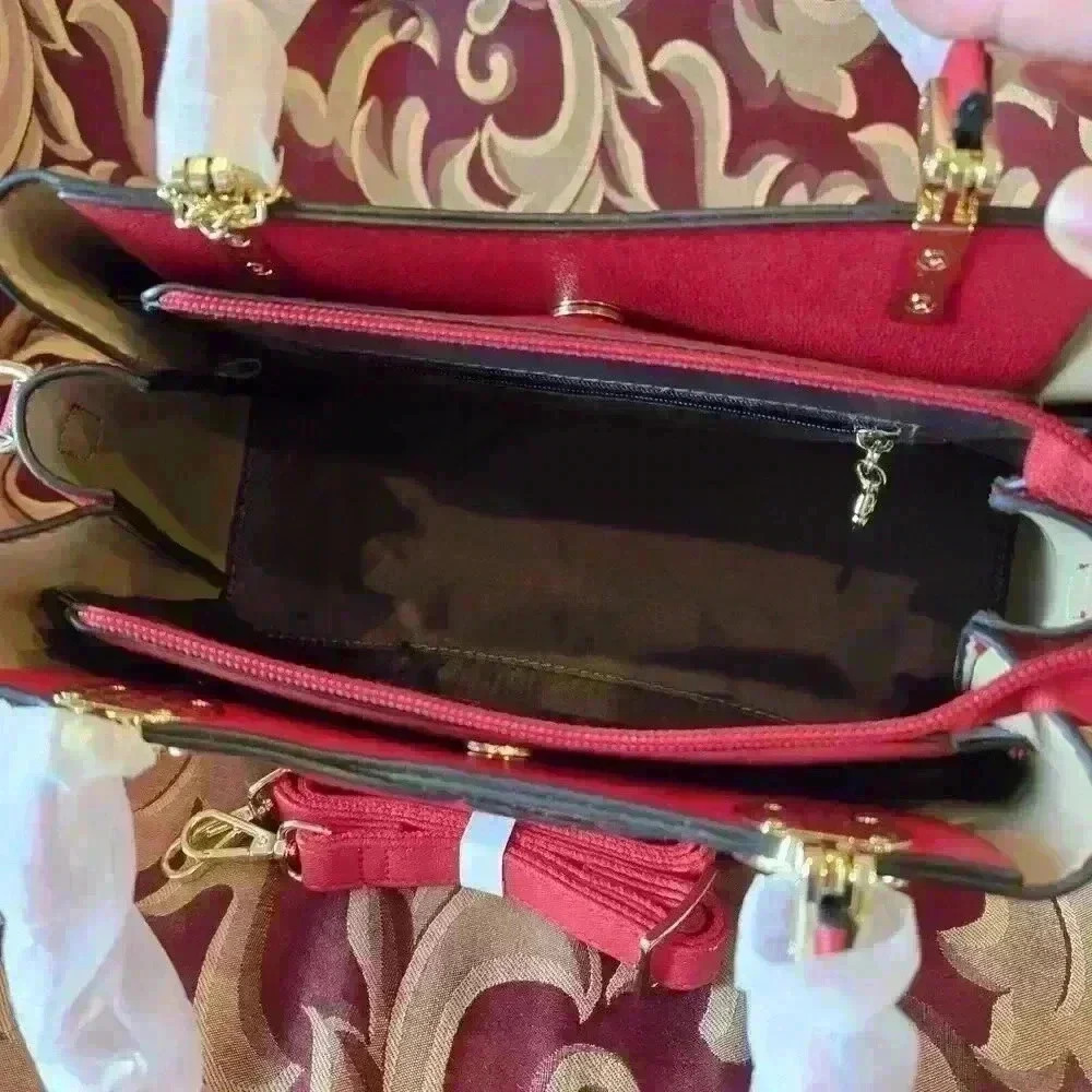 Unruly Daishu Red Casual Fashion Handbag w/butterfly Pendant Top Handle,... - Picture 3 of 5